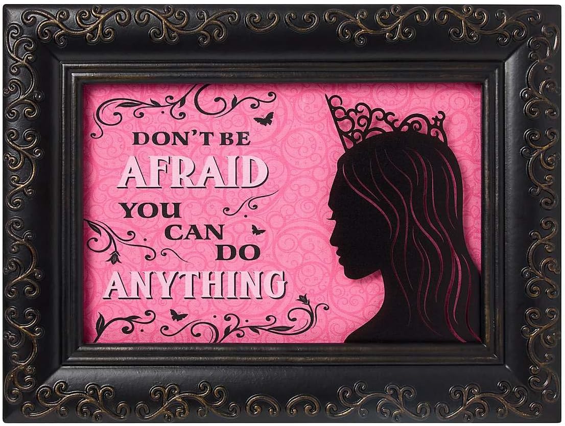 Spirit Halloween Wicked Glinda Silhouette Sign, Officially Licensed, Home Decor Wall Art, Black Framed, Multicolor