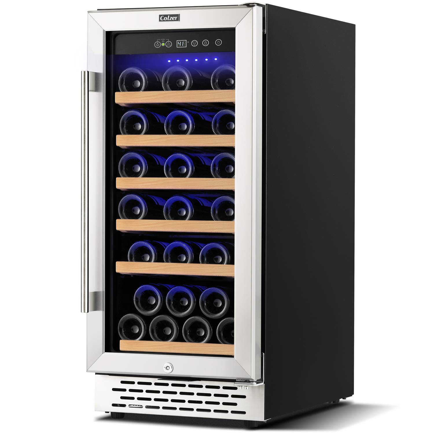 Buy Colzer Classic 15 Inch Wine Cooler Refrigerators, 30 Bottle Fast