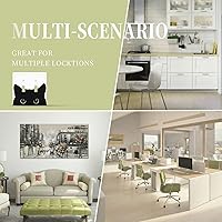 Vista 8 de Cubierta decorativa para interruptor de luz de doble palanca de gato, placa de pared eléctrica de 2 cuadras, placa frontal eléctrica para decoración