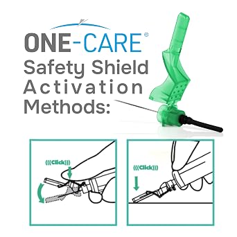 ONE-CARE 21Ga x 1.25inch, Dispensing Accessories, Universal Fit, 48 Pack