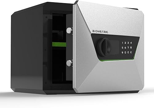 Miniatura 2 de Caja fuerte de seguridad de acero y caja de bloqueo con teclado electrónico, efectivo seguro, joyas, documentos de identificación