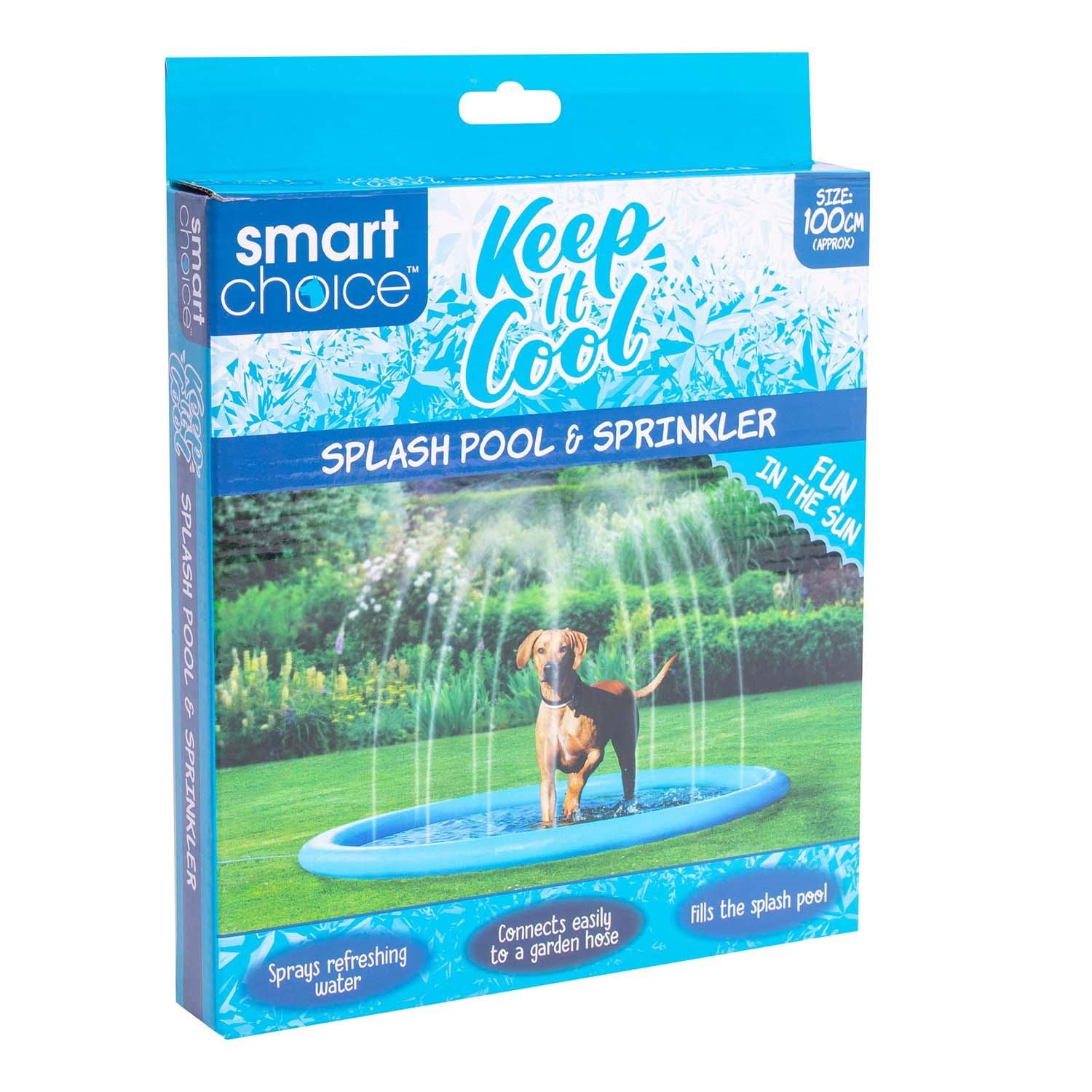 Outdoor Splash Pool Sprinkler Pad Dogs Puppies Pet Cooling Fun Hydration