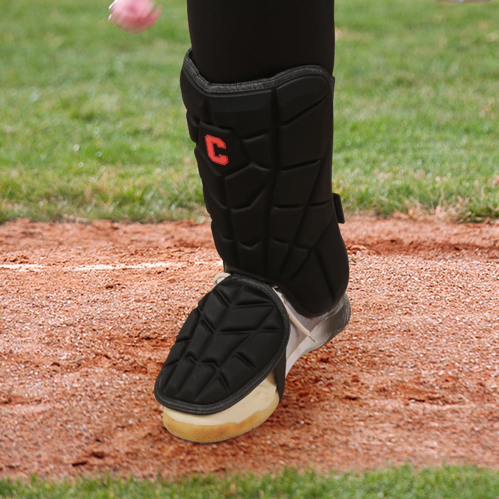 Cienfy Batter's - Protector de pierna de béisbol con correas ajustables, para jóvenes y adultos
