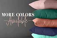 Vista 4 de Elegant Comfort Fundas de almohada sólidas de microfibra de alta calidad hotelera, tejido suave, resistente a las arrugas y a las manchas, fácil