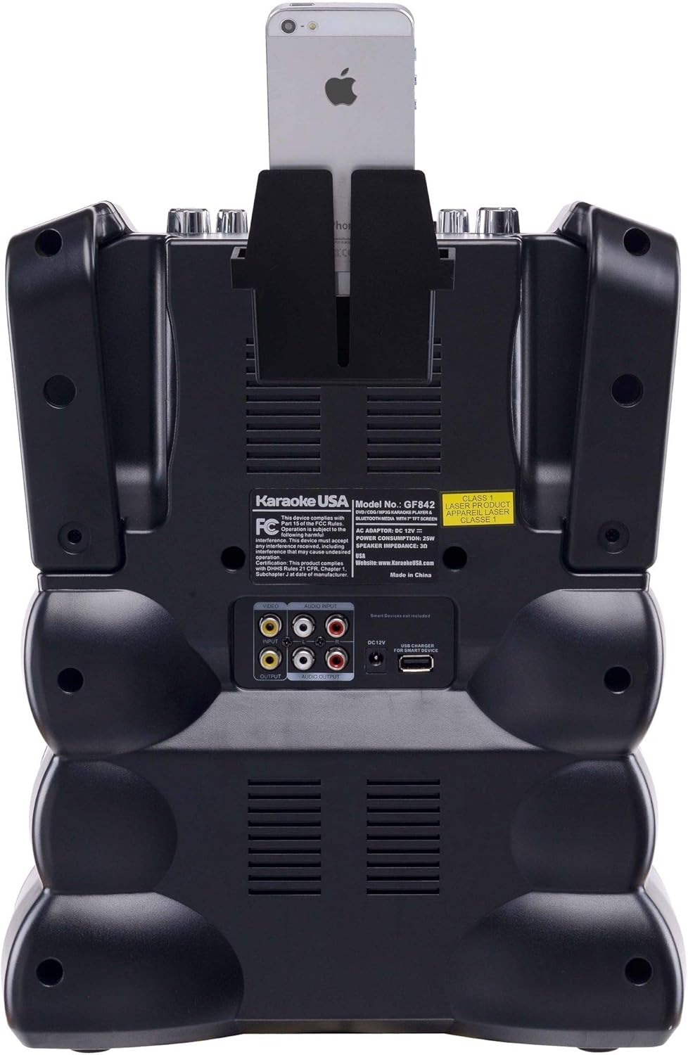 Karaoke USA GF842 DVD/CDG/MP3G Karaoke Machine with 7" TFT Color Screen, Record, Bluetooth and LED Sync Lights : Musical Instruments