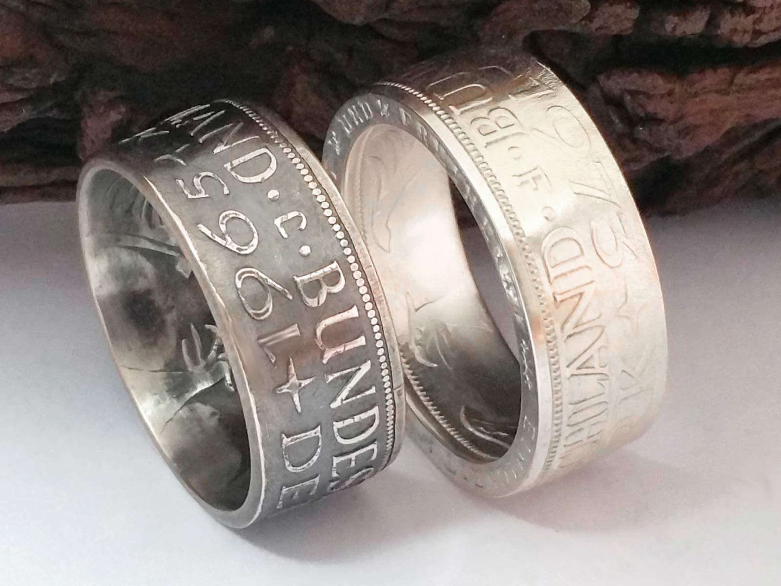 Münzring 1951,1956-61, 1963-74 BRD 5 Mark mit Datum Heiermann Silberadler Silber 625er