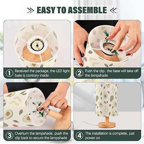 Miniatura 4 de Night Lamp Room Table Lamp Bright Trendy Green Kiwi Fruit Lamps for Kids Home