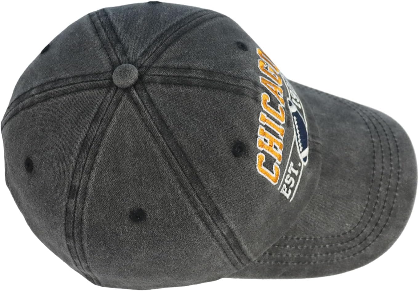 Embroidered City Football Hat for Men Women, Adjustable Unisex Cotton Fans Baseball Cap - Image 4