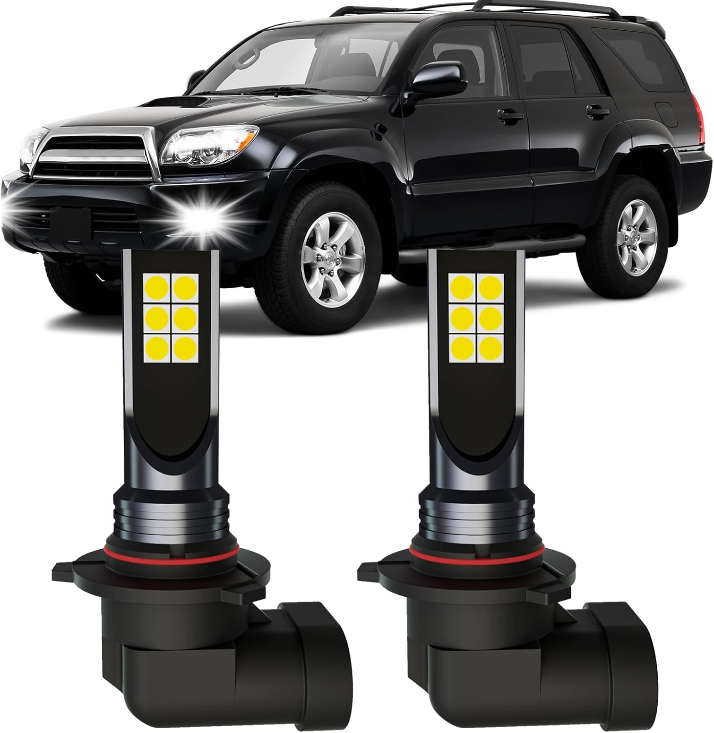 XFLHEHD 4Runner LED Fog Light Bulbs for 20032009 Toyota