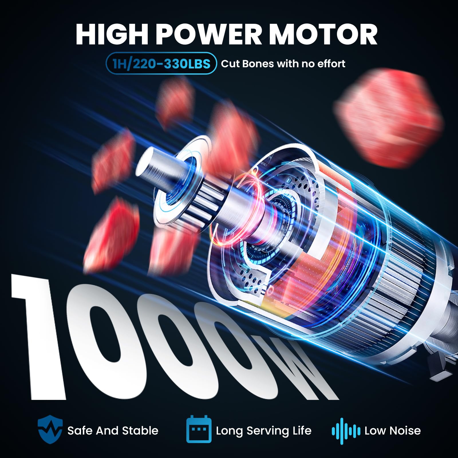 1000W Meat Cutting Bandsaw Machine, 0.04