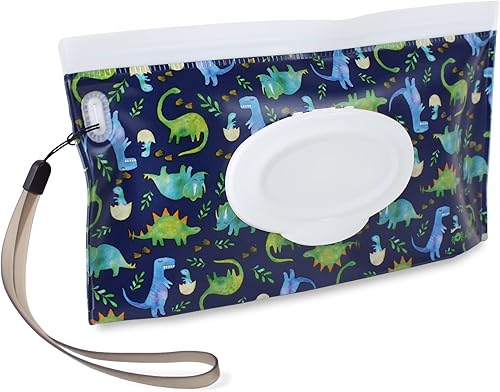 Miniatura 2 de Itzy Ritzy Bolsa de limpieza reutilizable  Bolsa de viaje para llevar y llevar con capacidad para hasta 30 toallitas húmedas incluye correa de