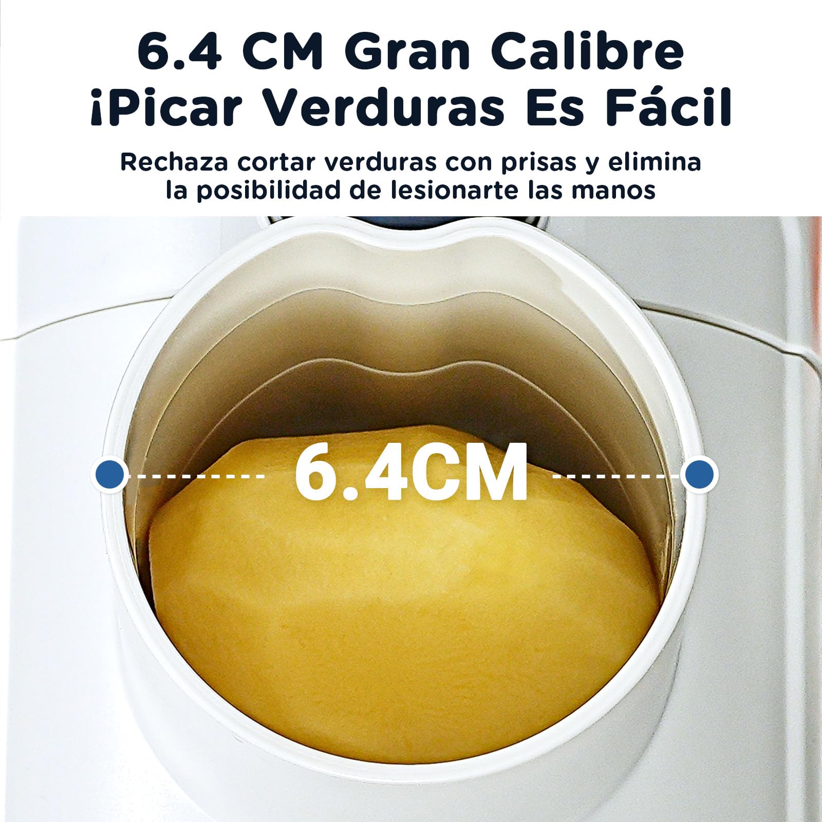 Rallador electrico, Aobosi Cortador Verduras Electrico con Gran Tolva para Zanahorias Enteras,Patatas, 3 Cuchillas y Motor Silencioso, caja de almacenamiento-Actualizar