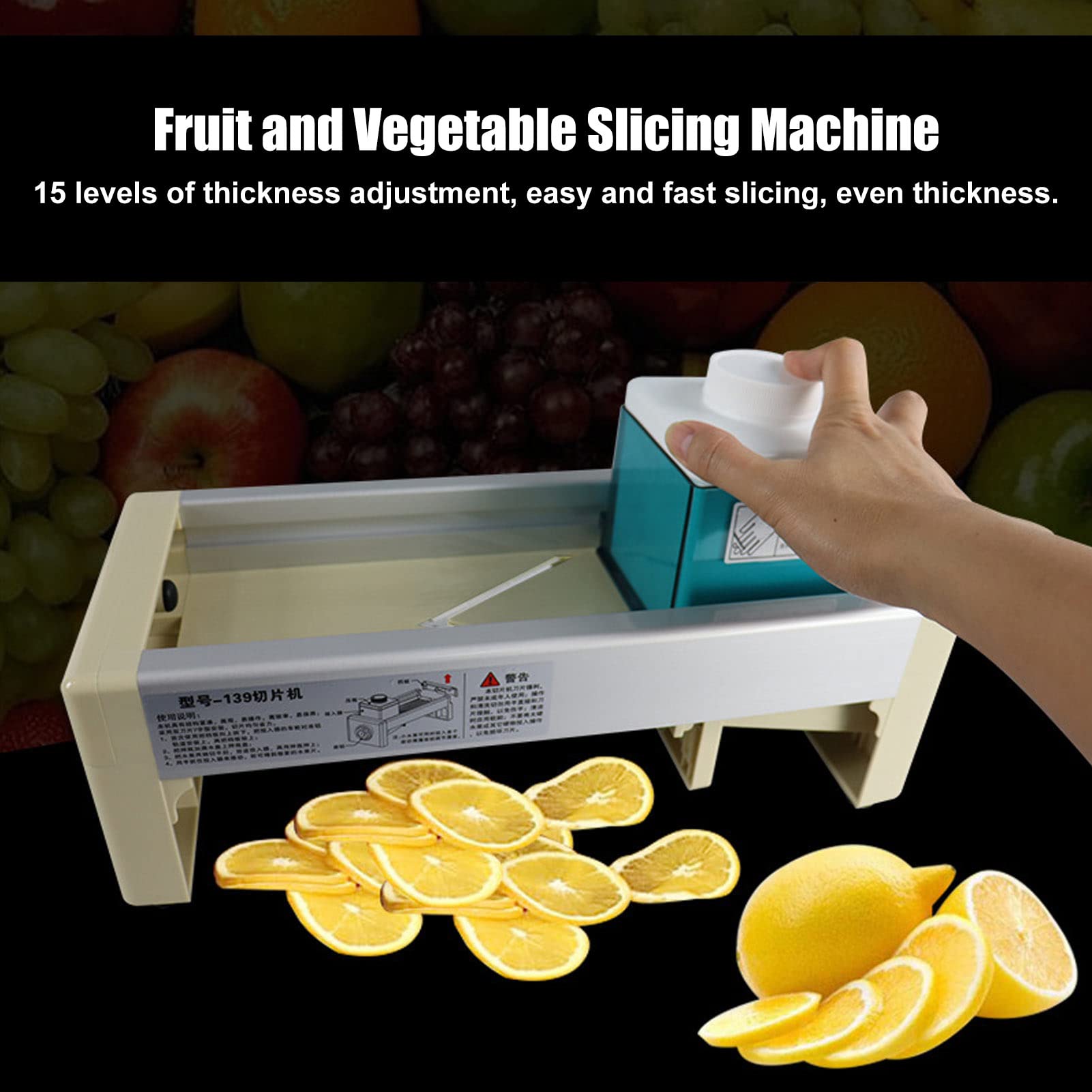 Mandolina Affettatrice, Doppie Lame in Acciaio Inossidabile Spessore Uniforme Mueller Tritatutto per Verdure, Mandolina Multifunzionale Staccabile, per la Casa, Cucine