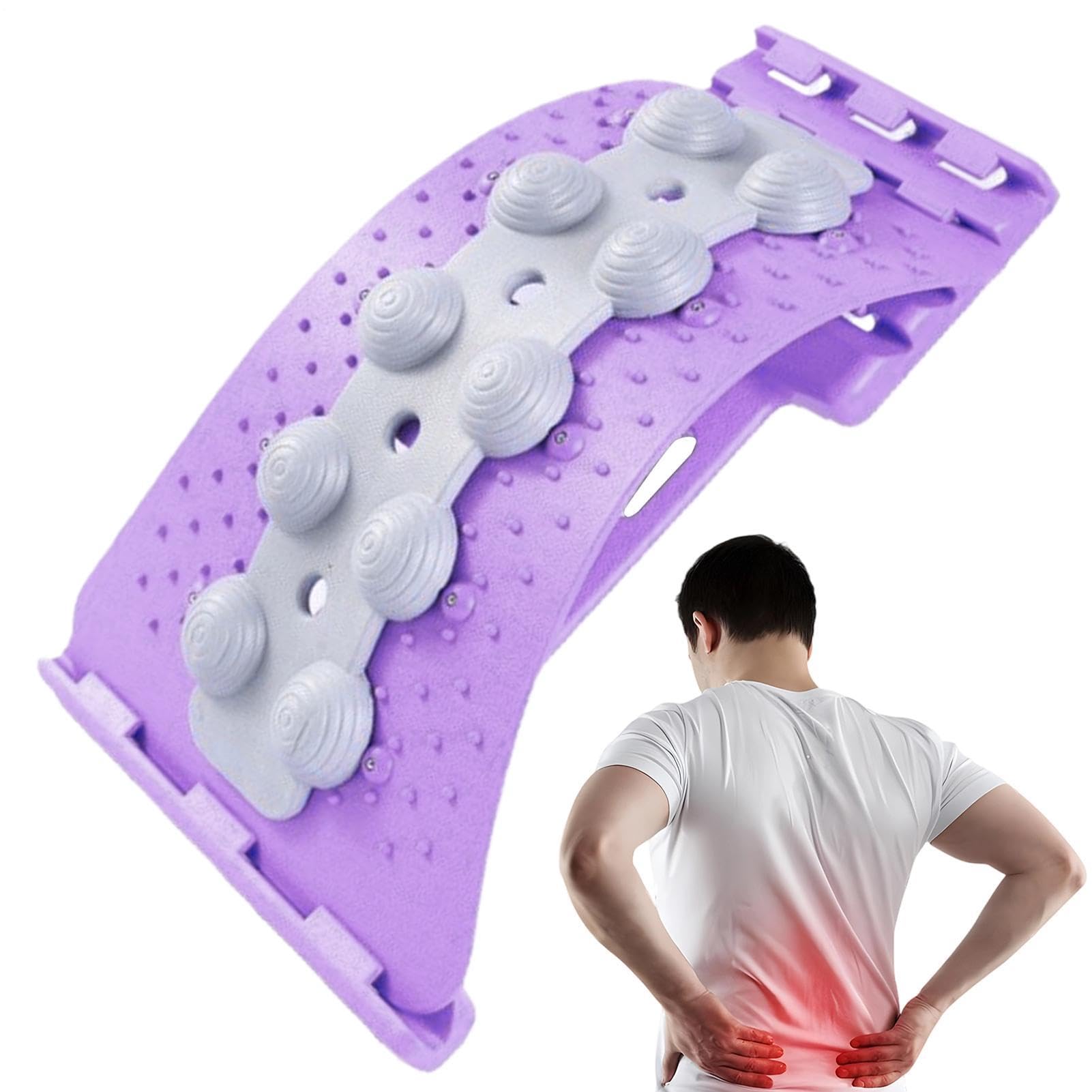 Alivio del dolor de espalda con el estirador lumbar ajustable de cuatro fases para casa 8