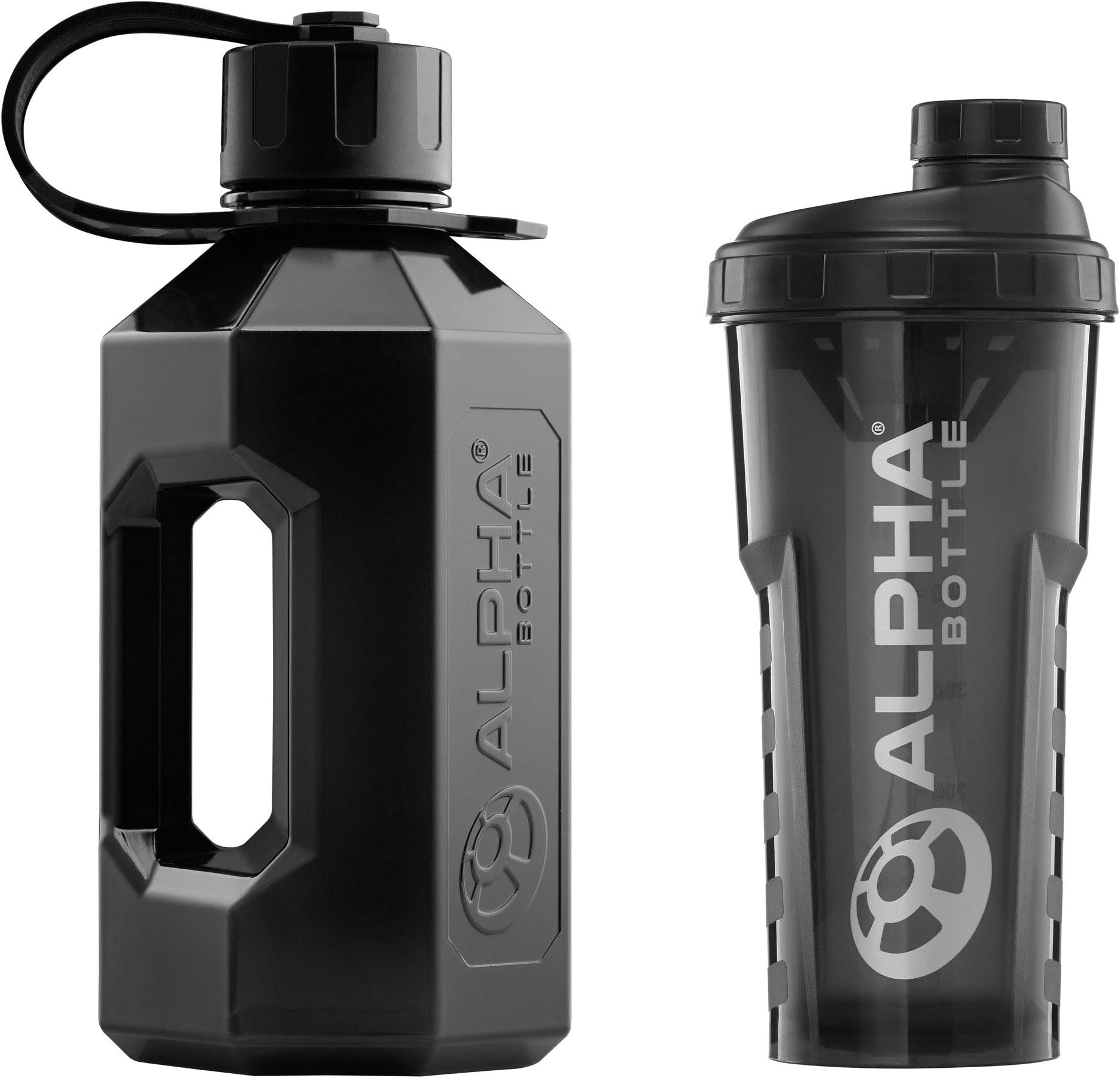 750ml Protein Shaker + 1.6 Litre Water Bottle