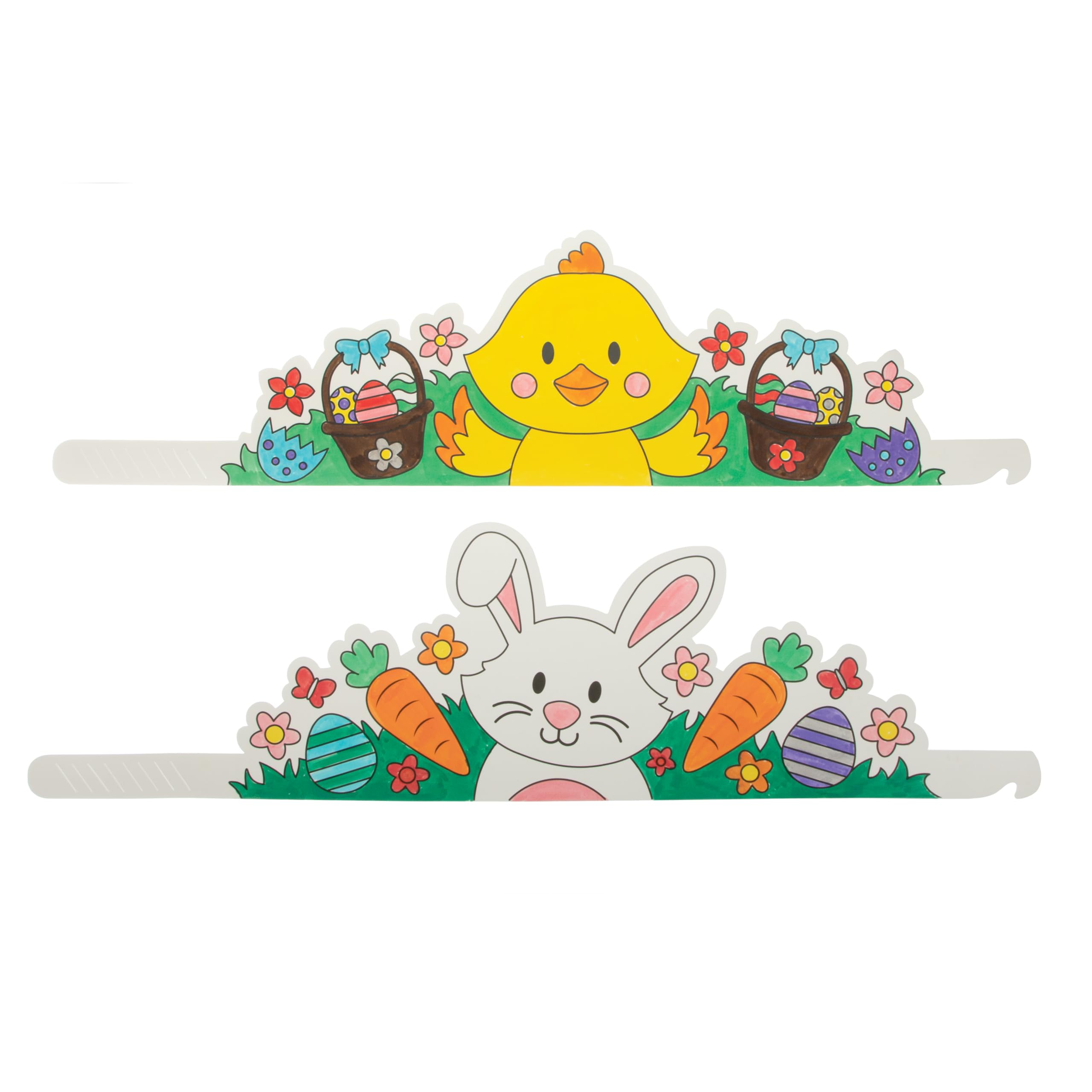 Baker Ross Corone Di Pasqua Fai Da Te: Confezione Da 8 Decorazioni In Cartoncino Da Colorare Per Bambini - 4