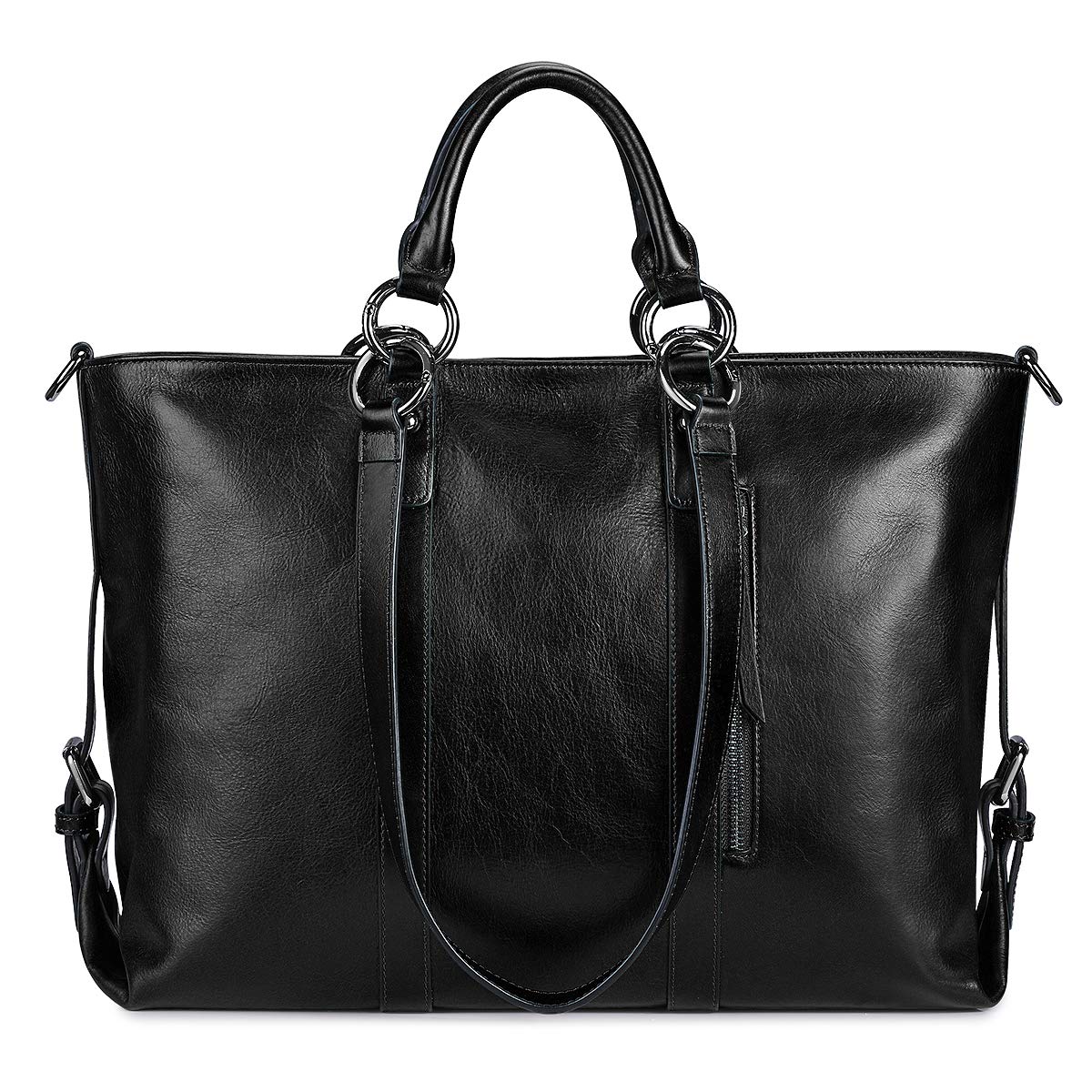 S Zone Women Genuine Leather Work Tote Shoulder Messenger Bag