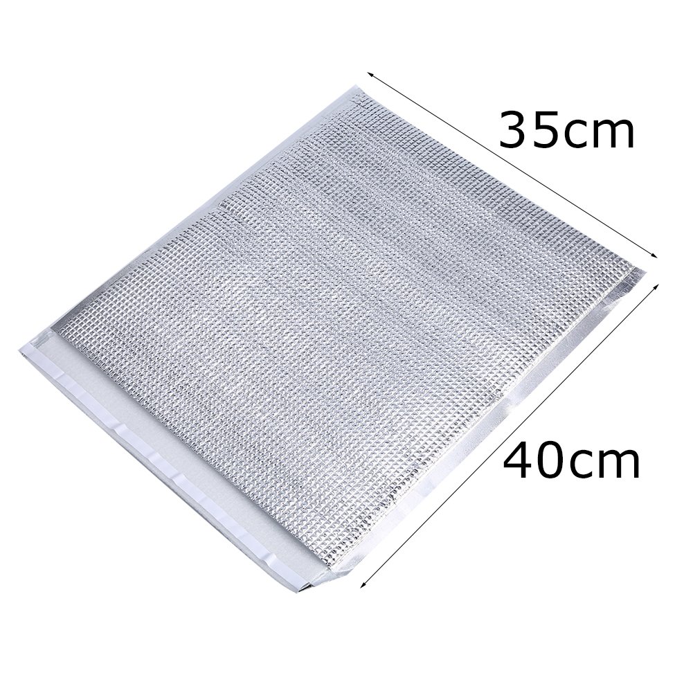 Dilwe 10 Stücke Isolierte Taschen, Wiederverwendbare Aluminium Picknick Hot Cold Pouch für Home Outdoor Picknick Wandern Camping(35 * 40cm)
