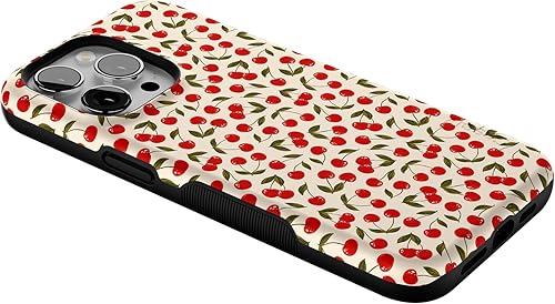 Vista 1341 de Casely Funda para iPhone 15 Pro Max Jardín Secreto Flores mixtas Funda atrevida Compatible con MagSafe y botón de acción Secret Garden