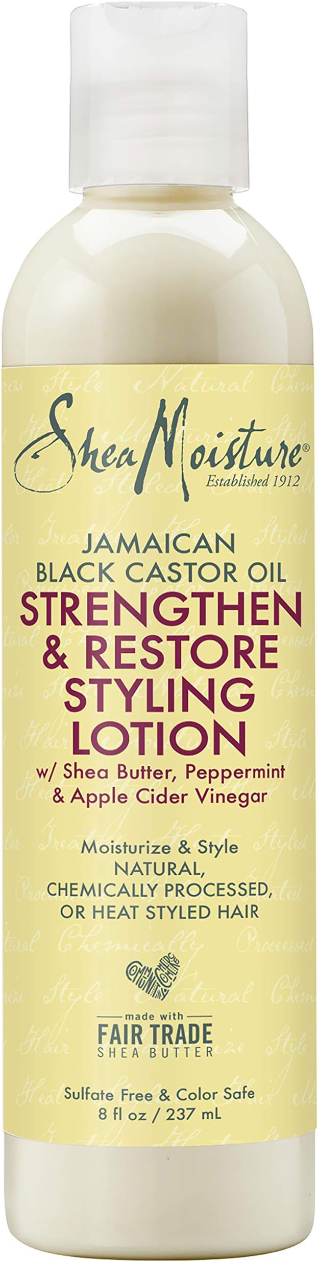 SHEA MOISTURE Jamaican Black Castor Oil Strengthen & Restore Styling Lotion, 8 Ounce