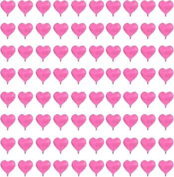 5 inch Pink Heart Foil Balloons 80 Pcs Mini Heart Balloons for Graduation Wedding Bridal Shower Anniversary Valentines Day Engagement Marriage Party Decorations Supplies.cannot float