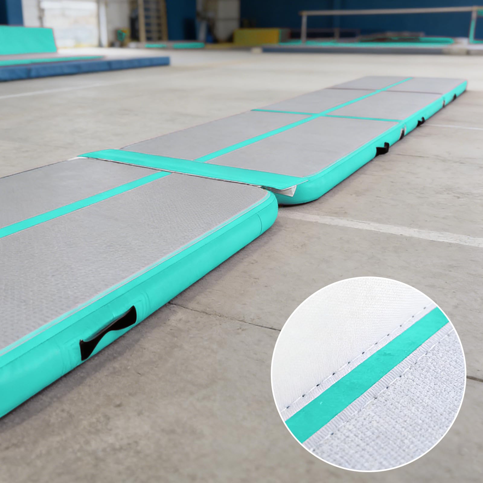 FARYODI Air Track Verbindungsband 100 x 80 cm, Wiederverschließbare Connector Tape für Aufblasbare Tumbling Gymnastik, Yoga, Camping Trainingsmatten