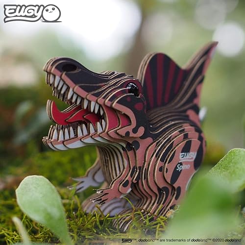 Miniatura 8 de Eugy Spinosaurus - Rompecabezas 3D de dinosaurio, 24 piezas, ecológico, juguetes educativos para niños, niñas y niños a partir de 6 años