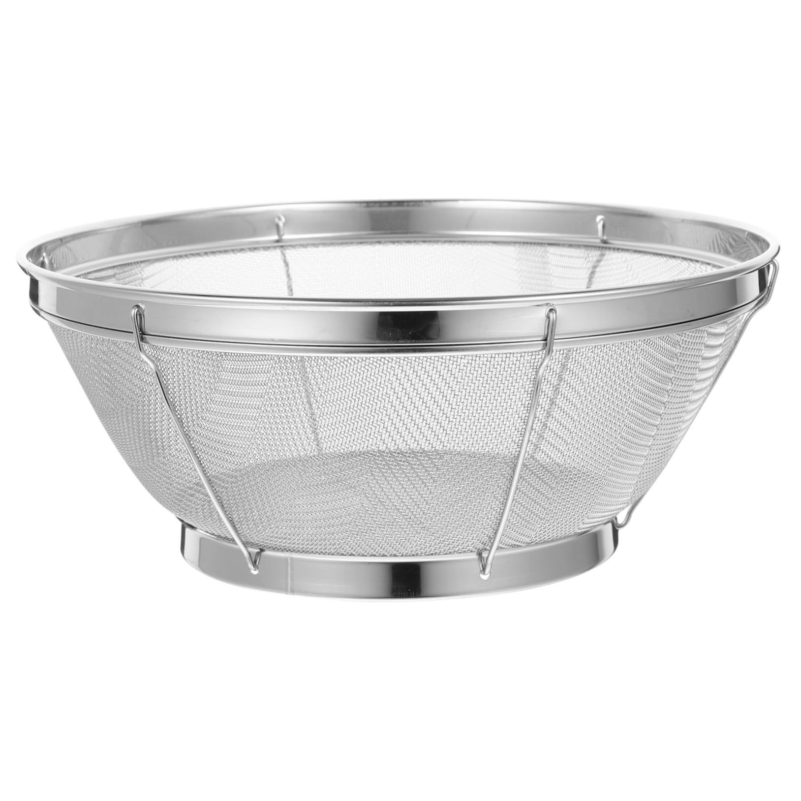 PRETYZOOM 4 Pz Setaccio lava riso in acciaio inox kep drain basket colino per frutta colino scola riso cesto per il lavaggio della frutta scolapasta da cucina Acciaio inossidabile