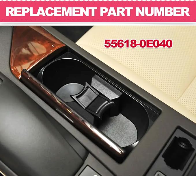 Inserto divisor para portavasos consola central Lexus RX350 RX450H miniatura 6