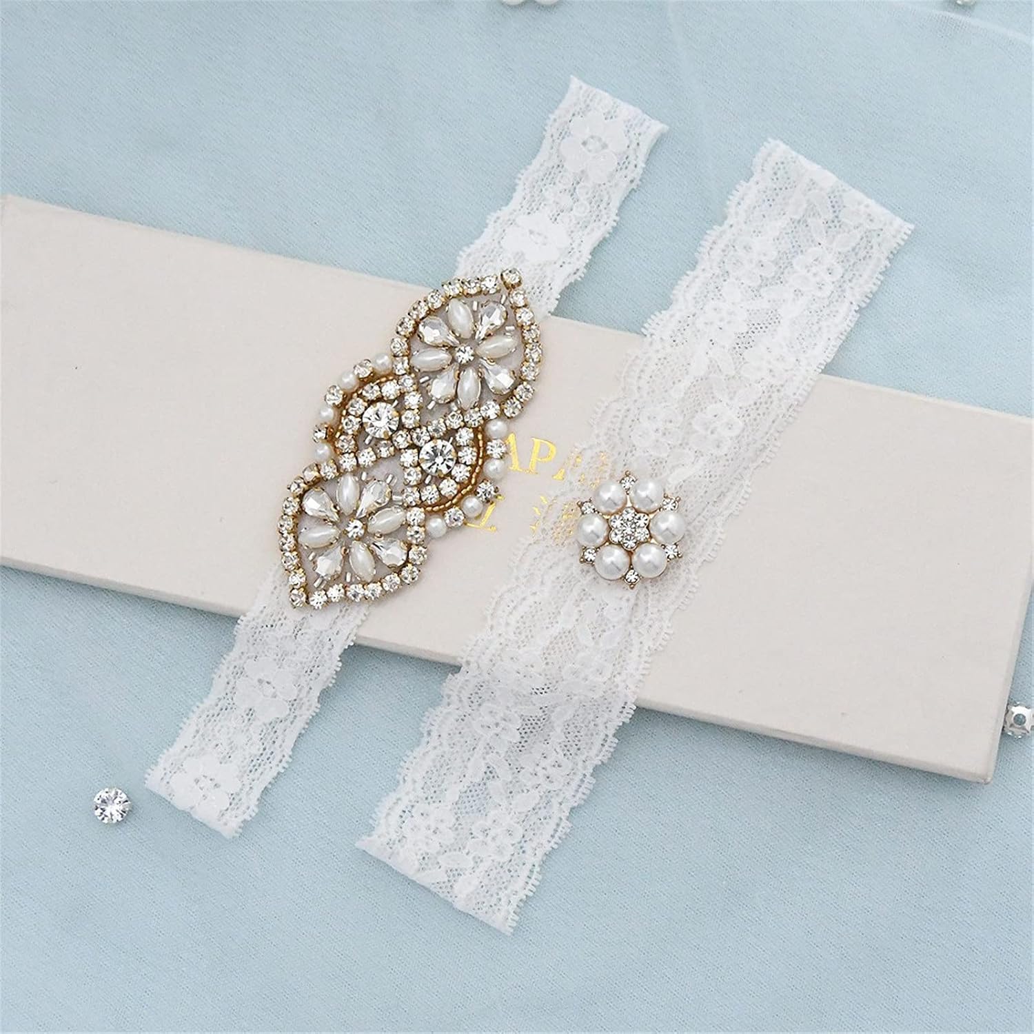 Bridal Garter Crystal Garters Garter Set Bridal Wedding for Wedding, Party