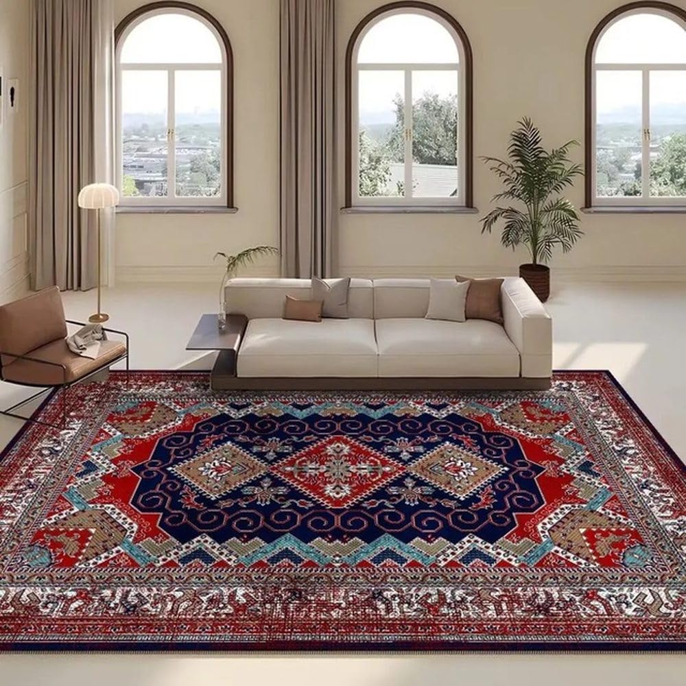 Tapis de salon grande taille 120x160cm en peluche douce et épaisse SY1813 TD