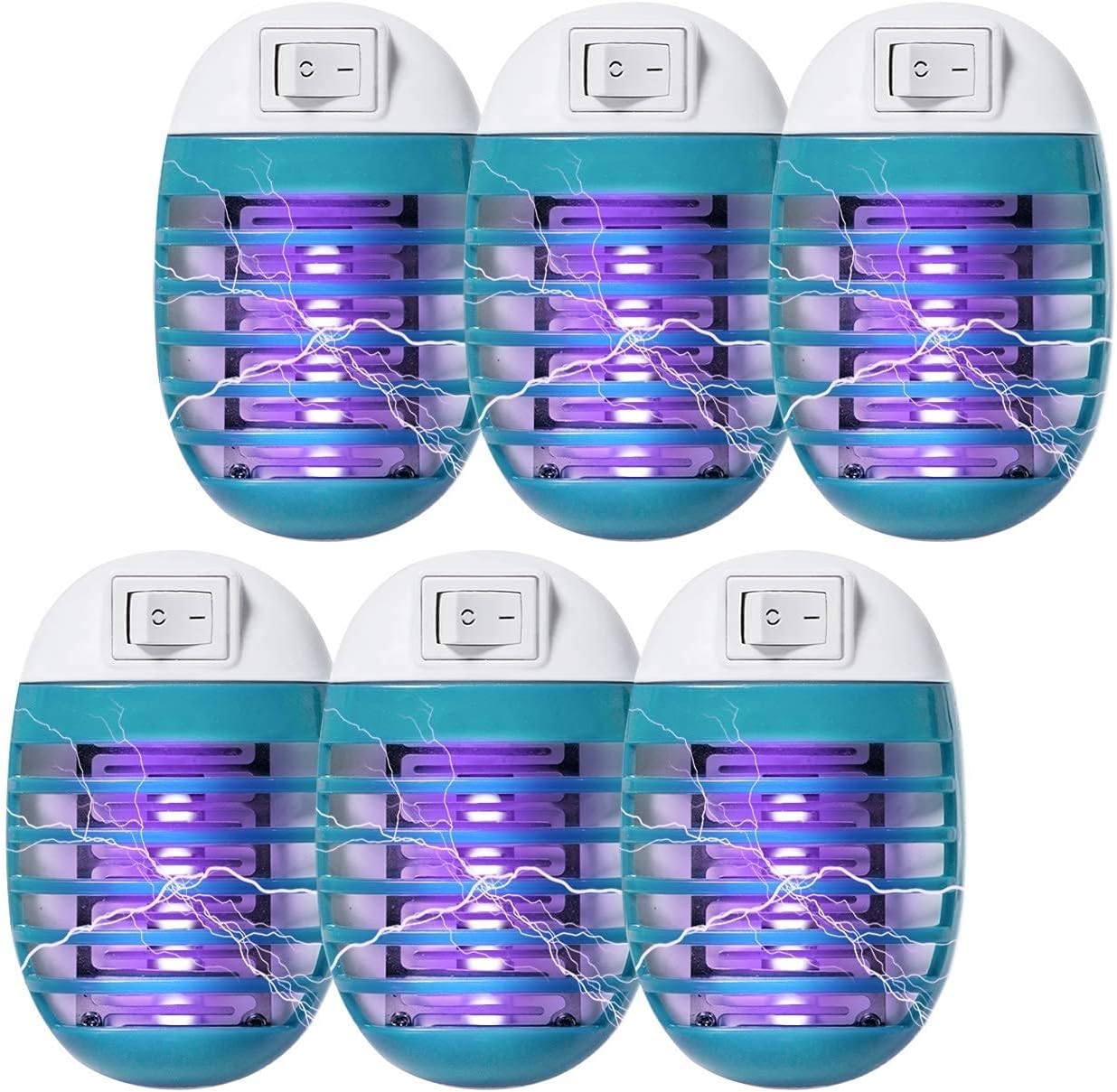 4 Pack Bug Zapper Indoor Plug in Mosquito Zapper, Fly Zapper Electronic Mosquito Killer with LED Light for Patio, Bedroom, Kitchen, Office