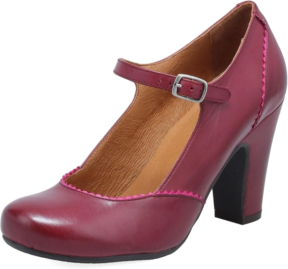 Amazon.com | Miz Mooz Kettle Women's Mary Jane Pumps Bordeaux 6
