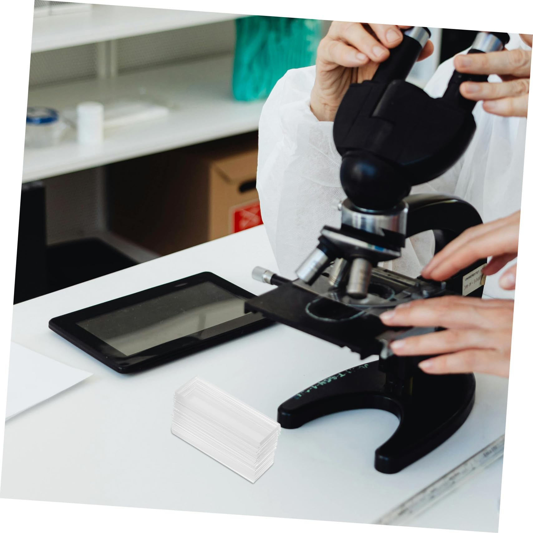 VALICLUD 200piezas De Vidrio Prelimpiados Para Transparentes Para Uso Laboratorios De Ciencias Biológicas y Experimentos De