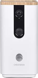 DOGNESS Wi-Fi Pet Camera with Treat Dispenser for Dogs and Cats. 1080P HD Video, 165° Full-Room View, 2-Way Audio, Sound/Motion Alerts, Night Vision, Pet Monitor, White asin的图片
