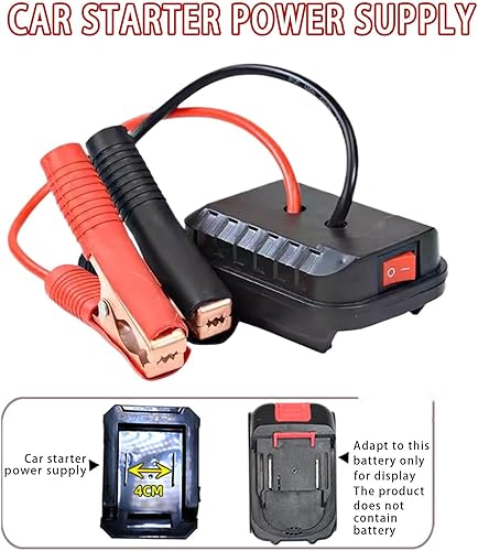 Miniatura 5 de Arrancador de batería de arranque de automóvil, adaptador convertidor seguro de 18 a 21 V, batería de refuerzo automotriz  Arrancador automático,