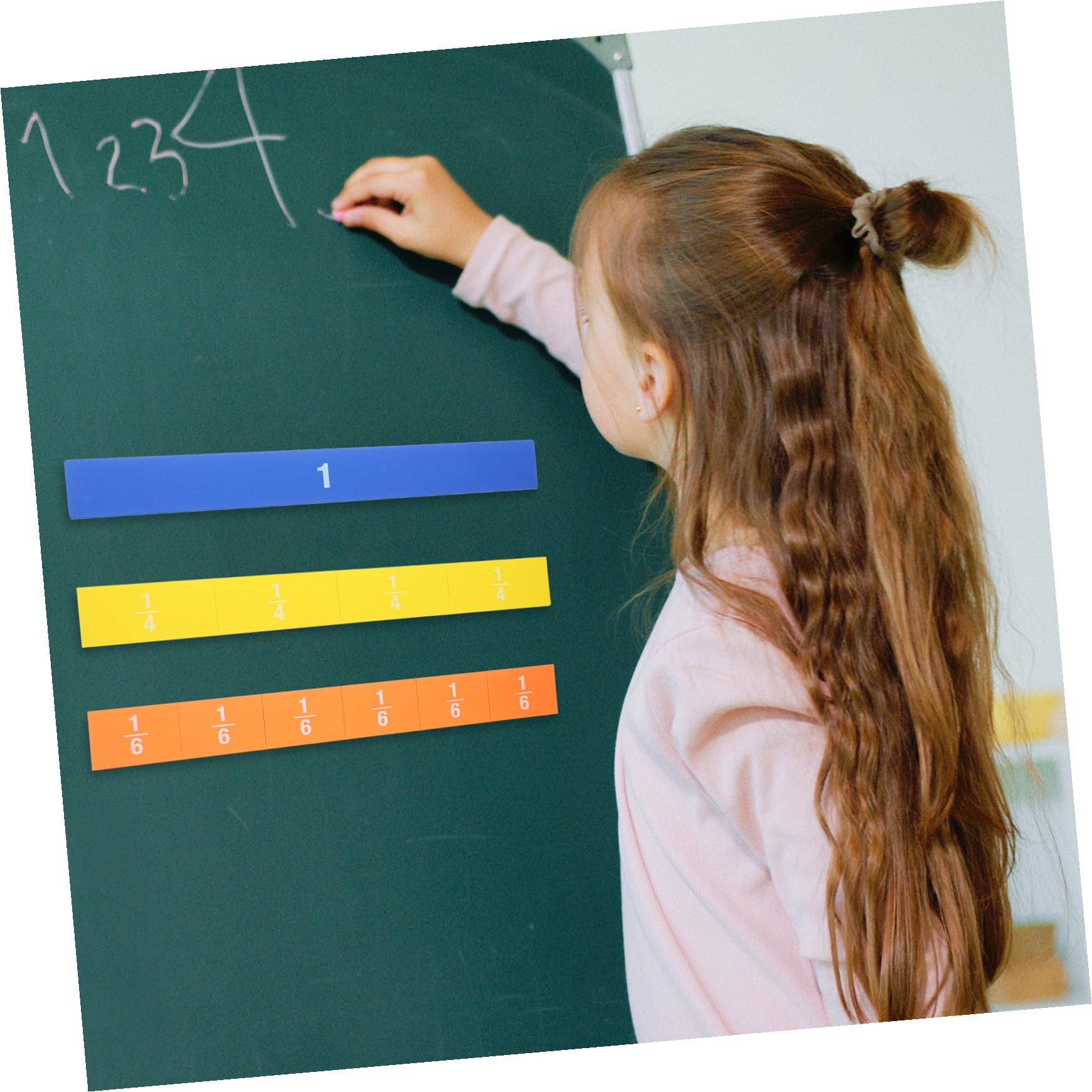 Tuile de Fraction Magnétique Eva, 1 Set, pour Élèves, Apprentissage