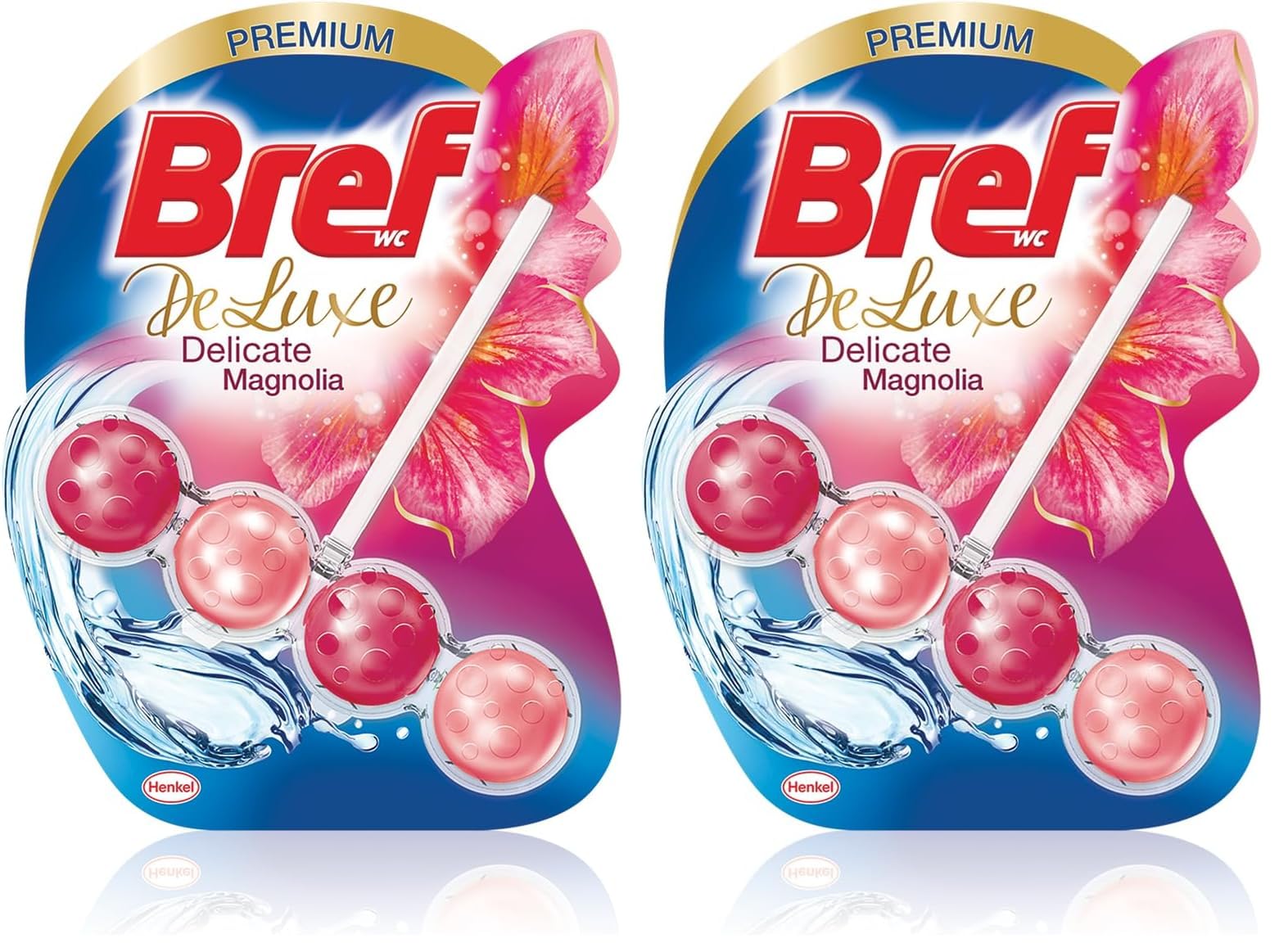 Bref WC DeLuxe Manolya Premium Klozet Temizleme Topları 1 x 1 Adet, Manolya 1 2li paket