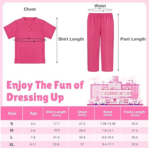 Miniatura 4 de GIFTINBOX Disfraz de médico para niños con accesorios, disfraz para niños pequeños, disfraces de Halloween para niños