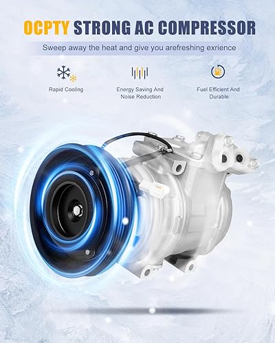 Miniatura 2 de OCPTY Compresor de aire acondicionado CO 10624GLC para Toyota Camry 2.0L 2.2L 2.5L para Toyota Celica 2.0L 2.2L 1987-2001