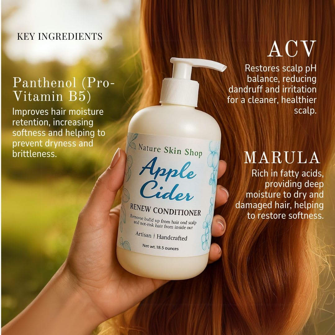 Nature Skin Shop Apple Cider Vinegar Shampoo and Conditioner Set