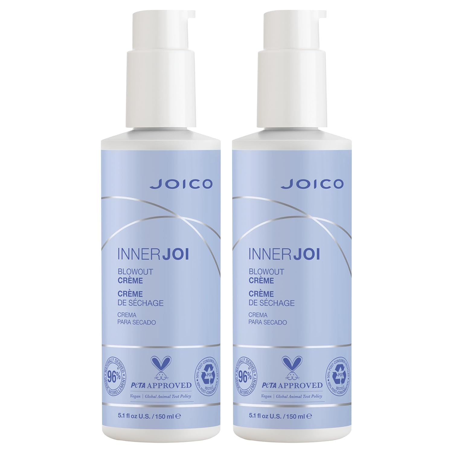 Joico InnerJoi Blowout Creme | Styling For All Hair Types | Sulfate & Paraben Free | Naturally-Derived Vegan Formula