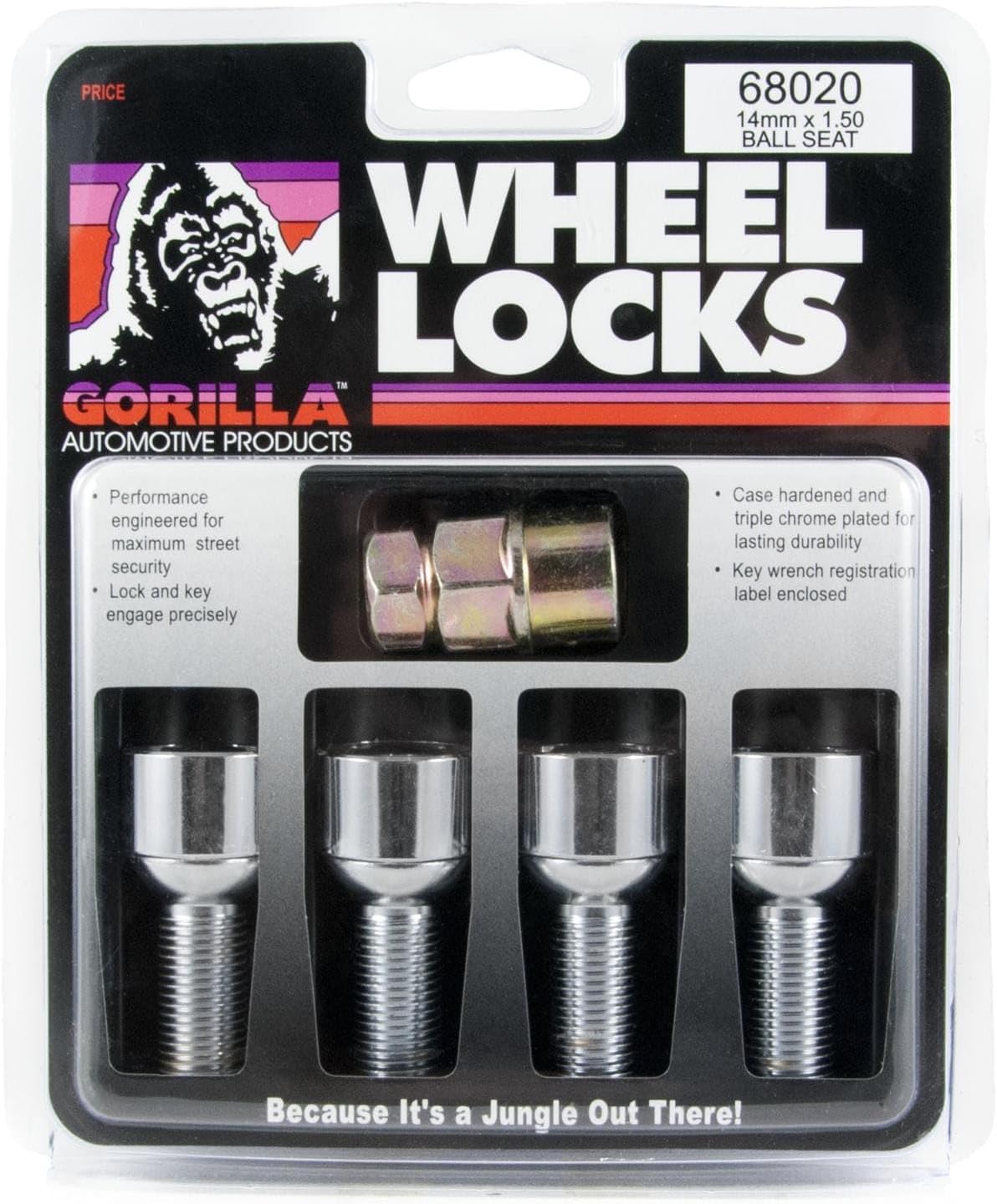Gorilla Automotive Products 71481NB5 5 Wheel Lock Compatible with Jeep JK 3/4 Hex.