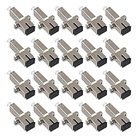 Vista 8 de Moocci Adaptador LC a SC (hembra a hembra) Conector de fibra óptica monomodo UPC Simplex Extensor de fibra óptica 1PC acopladores/brida