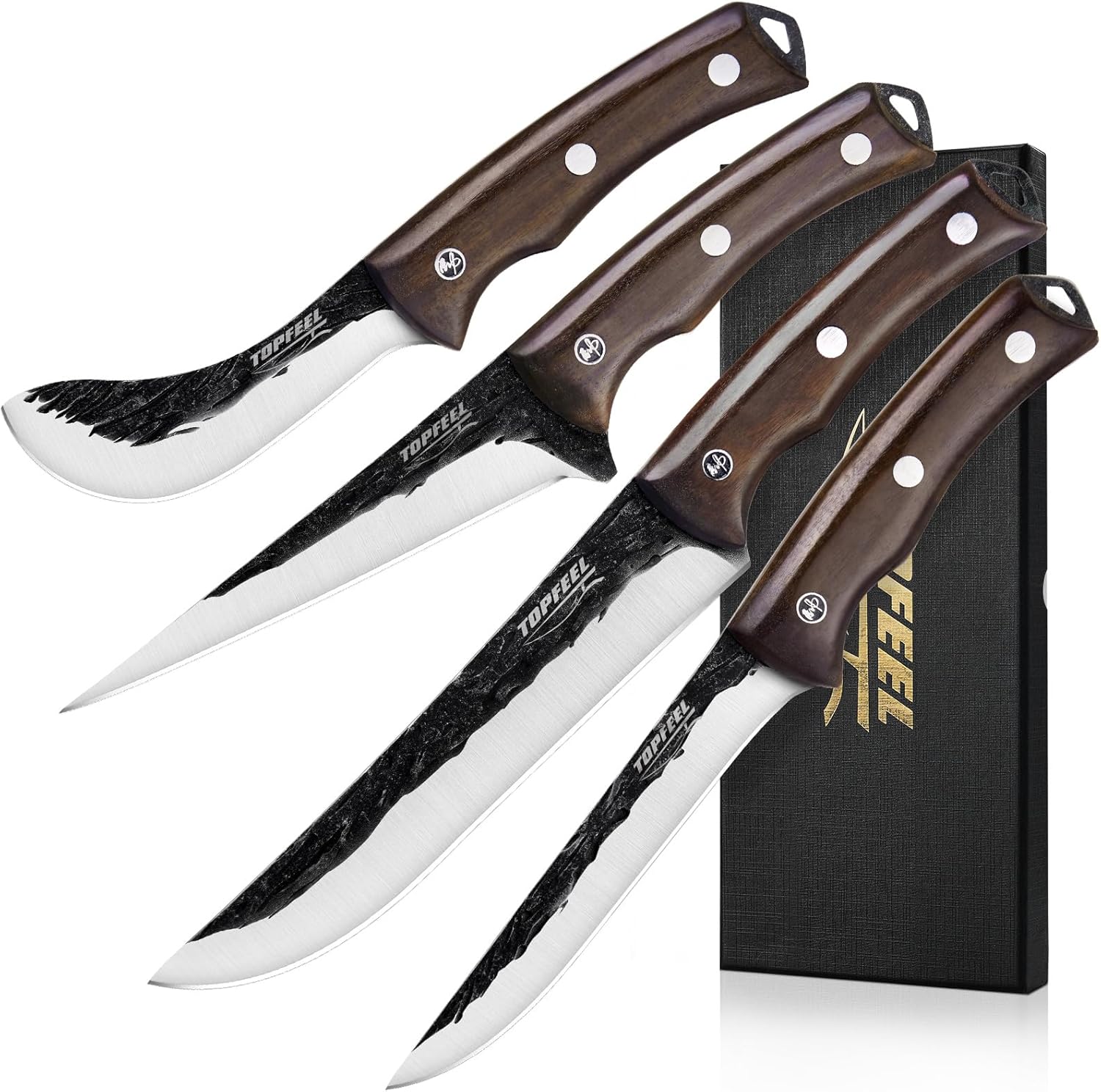 4PCS Hand Forged Butcher Knife Set - Slicing Knife