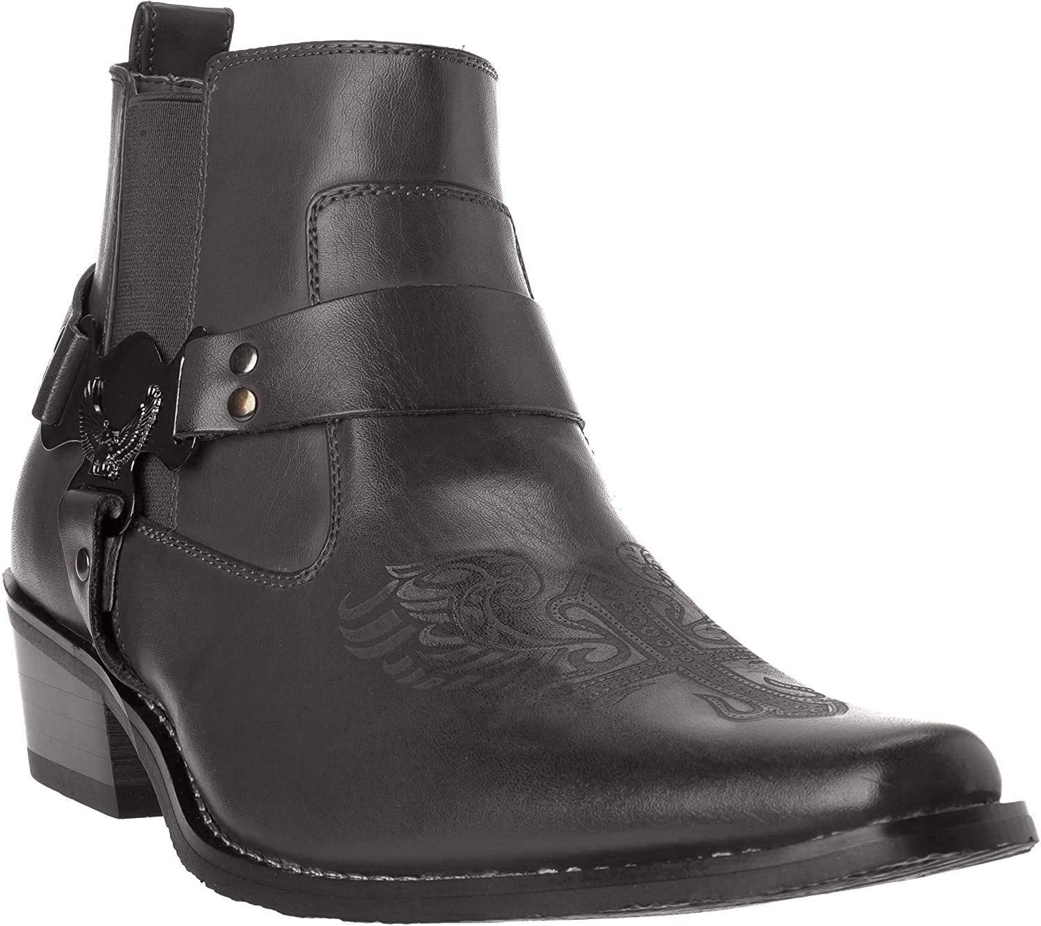 Mens Cow-Boy Boots Dress-Shoes western10
