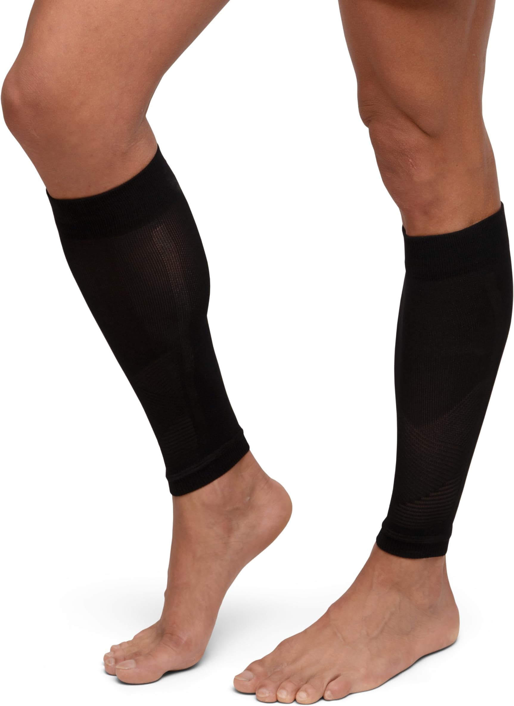 DANISH ENDURANCE Calf Compression Sleeve 21-26 mmHg, Running & Recovery, Shin Splints Support, Quick Dry Footless Compression Socks for Men & Women, Unisex, 1 or 3 Pack