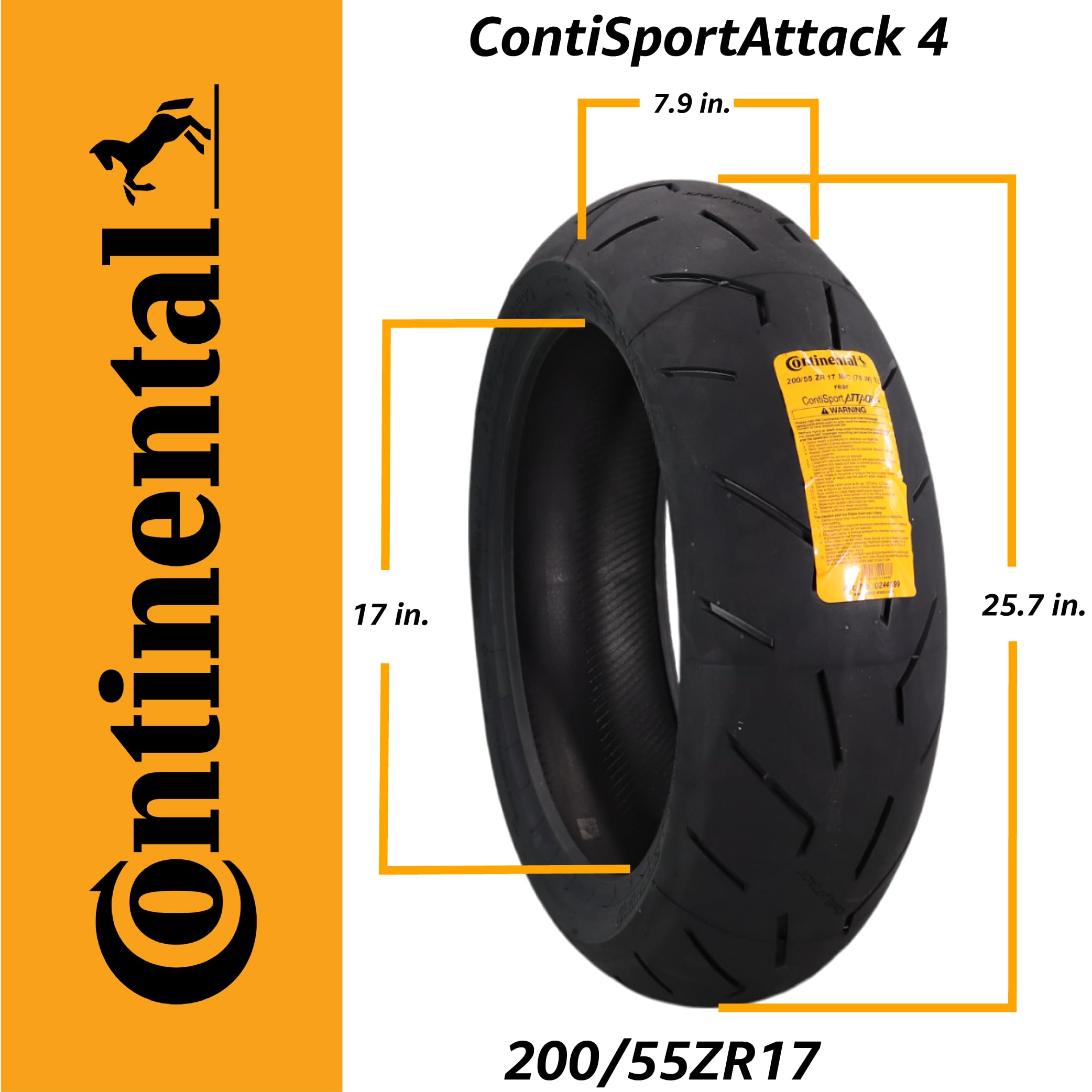 Continental ContiSportAttack 4 M/C Rear opony motocyklowe 200/55 ZR17 (78 W)