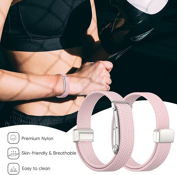 の伸縮性のあるナイロン磁気バンド Google Fitbit Air対応