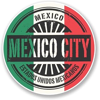 Mexico City Vinyl Sticker Decal Laptop Car Bumper Sticker Travel Luggage Car Sign Fun 5"